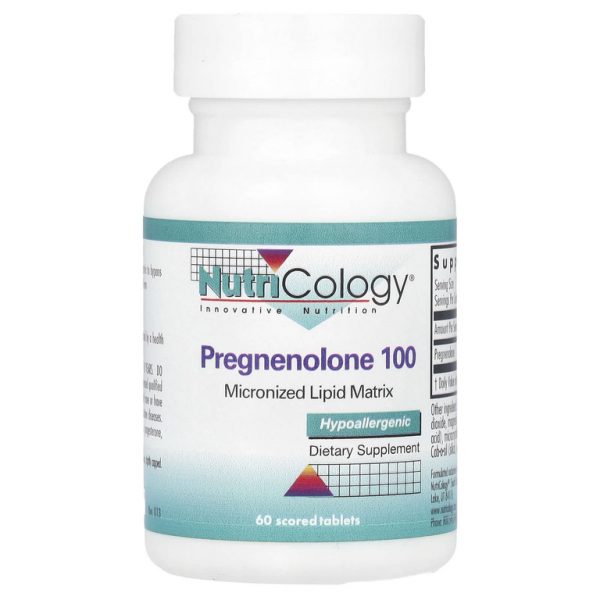 Nutricology, Прегненолон 100, 60 таблеток с насечкой