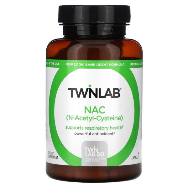 Twinlab, NAC, 600 мг, 60 капсул (Товар снят с продажи)
