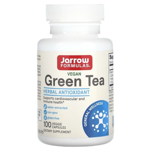 Jarrow Formulas, Зеленый чай, 500 мг, 100 растительных капсул