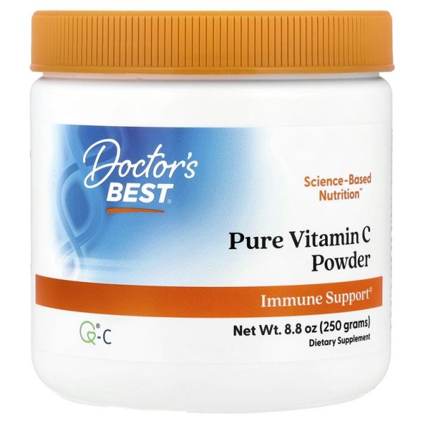 Doctor's Best, Чистый порошок витамина C с Q®-C, 250 г (8,8 унции)