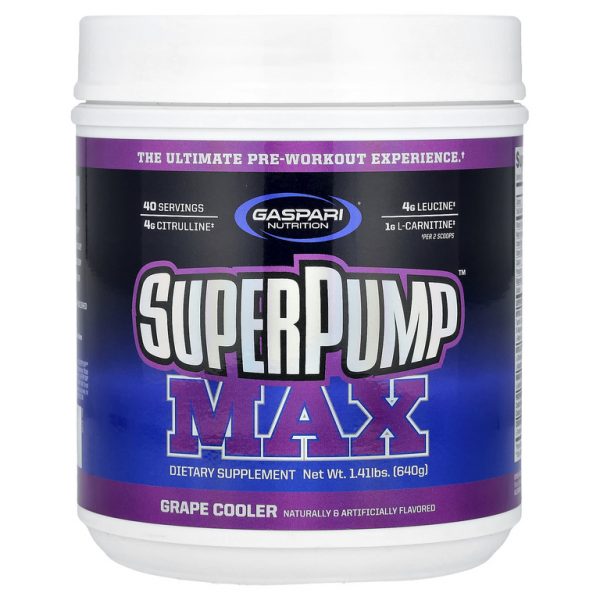Gaspari Nutrition, SuperPump Max, охладитель для винограда, 640 г (1,41 фунта)