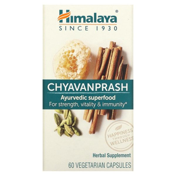 Himalaya, Чаванпраш, 60 капсул на растительной основе (Товар снят с продажи)
