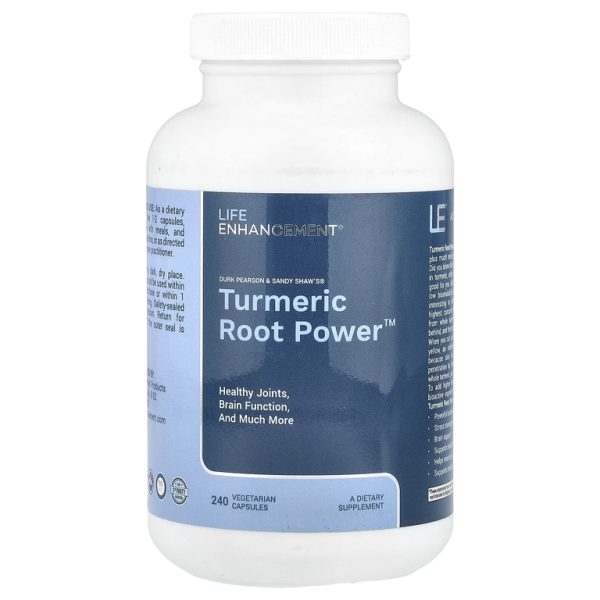 Life Enhancement, Turmeric Root Power ™, 240 вегетарианских капсул (600 мг на капсулу)