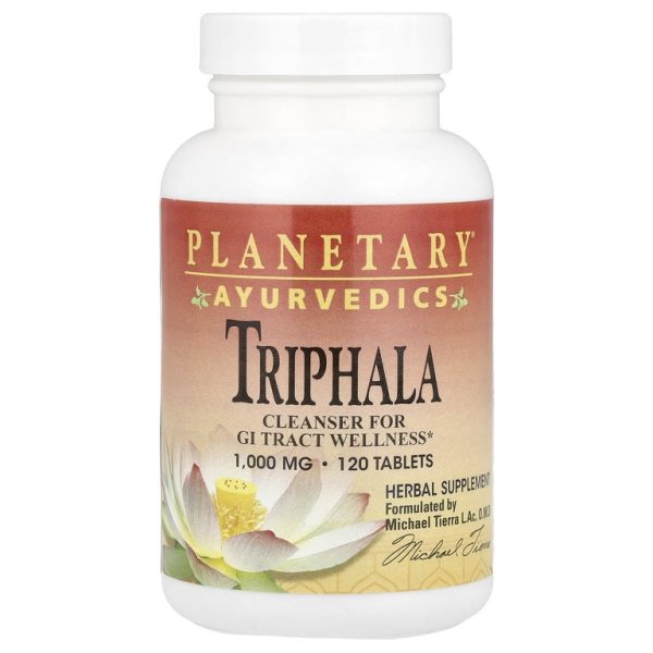 Planetary Herbals, Ayurvedics, трифала, 120 таблеток (1000 мг в 1 таблетке)