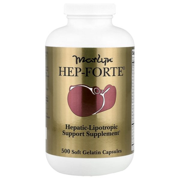 Naturally Vitamins, Marlyn, средство для здоровья печени Hep-Forte, 500 мягких желатиновых капсул