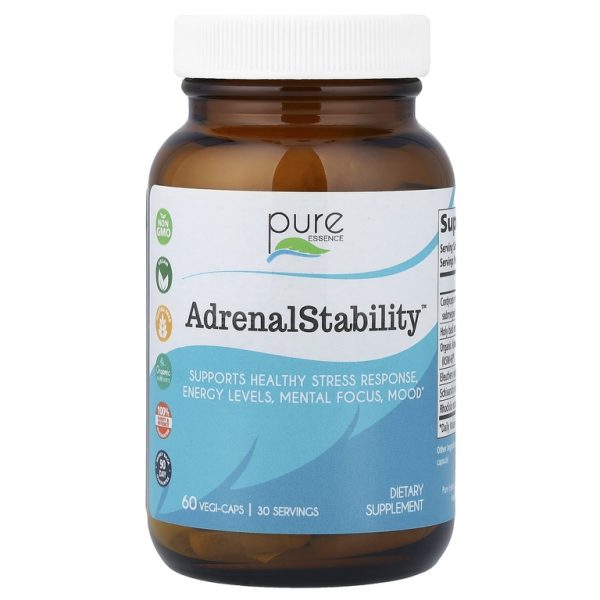 Pure Essence, AdrenalStability™, 60 растительных капсул
