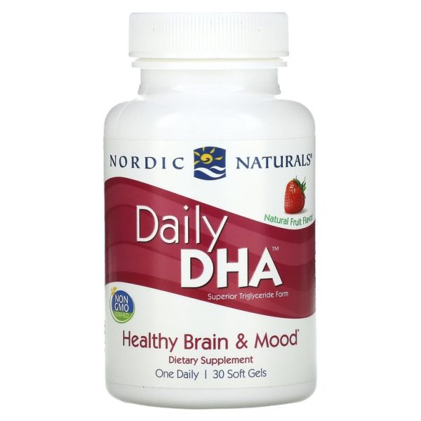 Nordic Naturals, ДГК, для ежедневного употребления, со вкусом натуральных фруктов, 1000 мг, 30 капсул (Товар снят с продажи)