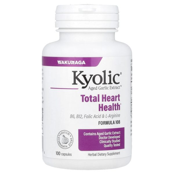 Kyolic, Aged Garlic Extract™, Aged Garlic Extract™, формула 108, 100 капсул
