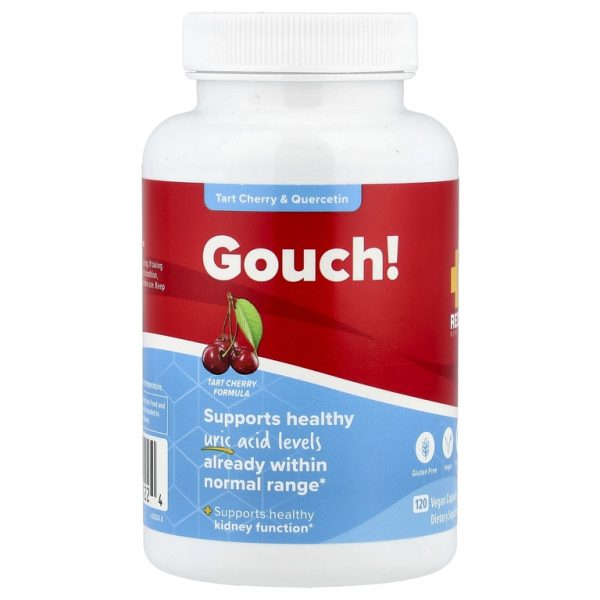 Redd Remedies, Gouch!, вишня и кверцетин, 120 веганских капсул