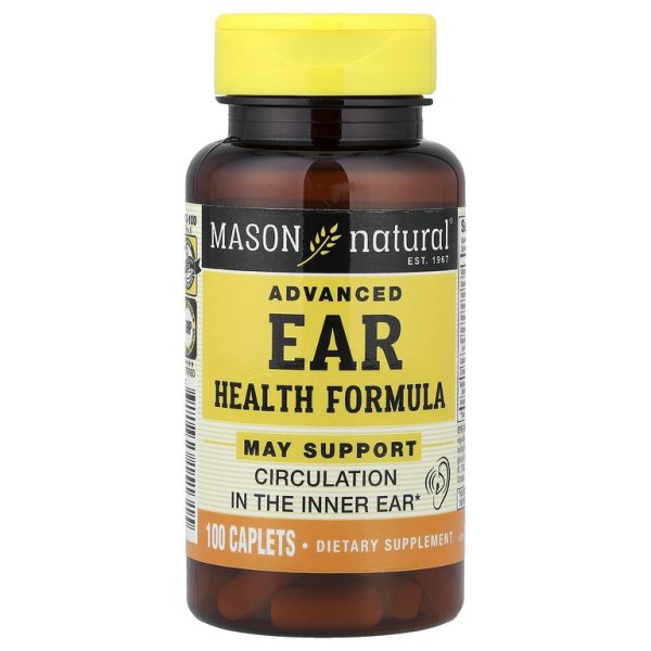 Mason Natural, Улучшенная добавка для здоровья ушей и слуха, 100 таблеток