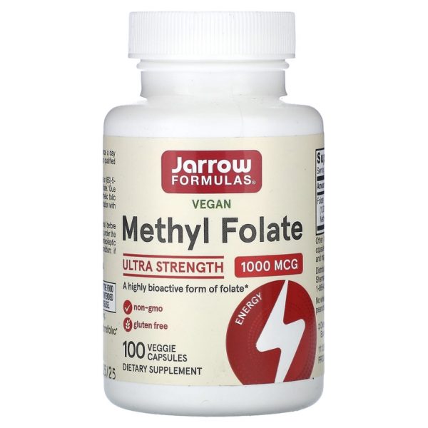 Jarrow Formulas, метилфолат, 1000 мкг, 100 растительных капсул
