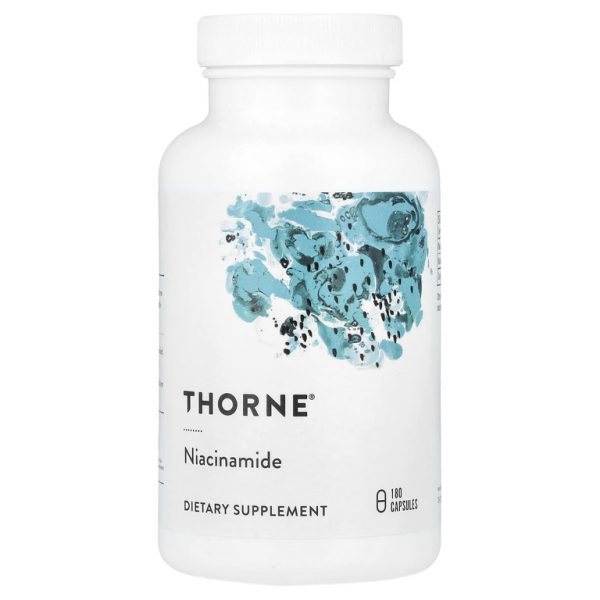 Thorne, никотинамид, 180 капсул (500 мг в 1 капсуле)