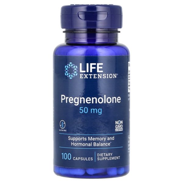 Life Extension, прегненолон, 50 мг, 100 капсул