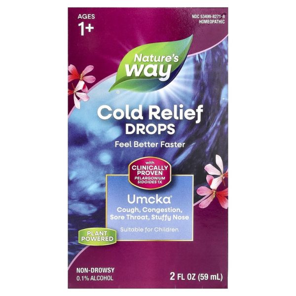 Nature's Way, Umcka®, капли от простуды, для детей от 1 года, 59 мл (2 жидк. унции)