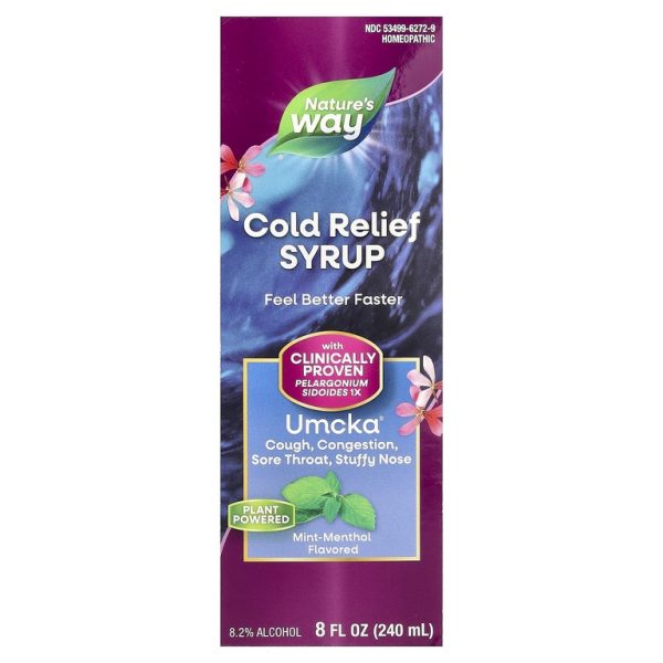 Nature's Way, Umcka®, сироп от простуды, со вкусом мяты и ментола, 240 мл (8 жидк. унций)
