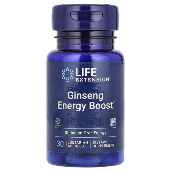Life Extension, Ginseng Energy Boost, 30 вегетарианских капсул