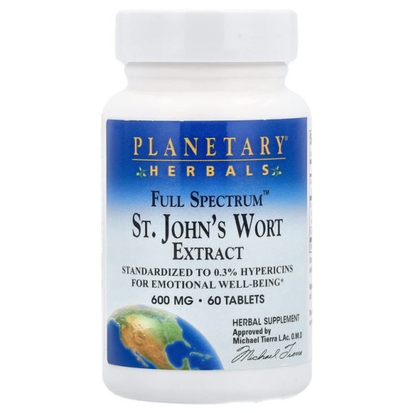 Planetary Herbals, Экстракт зверобоя Full Spectrum ™, 60 таблеток