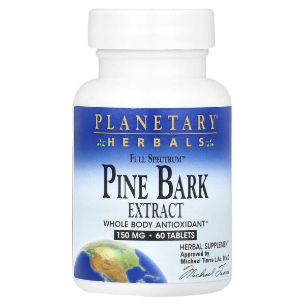 Planetary Herbals, Экстракт сосновой коры Full Spectrum ™, 60 таблеток