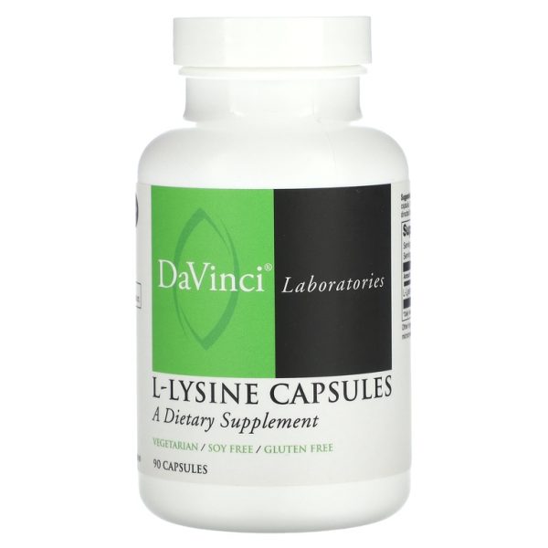 DaVinci Laboratories, L-лизин в капсулах, 90 капсул (500 мг на капсулу)