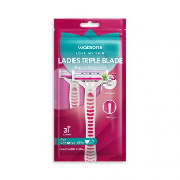 Watsons Ladies Triple Blade Disposable Razors 3 pcs. Оригинал