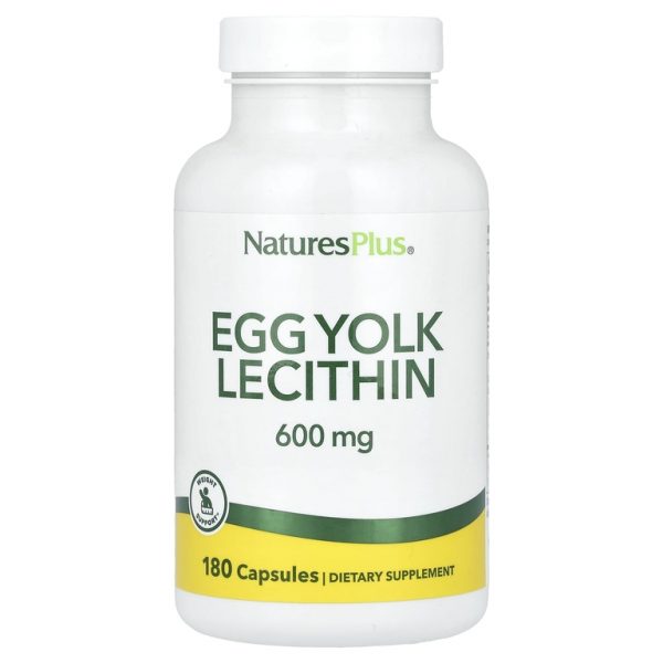 NaturesPlus, лецитин из яичного желтка, 180 капсул