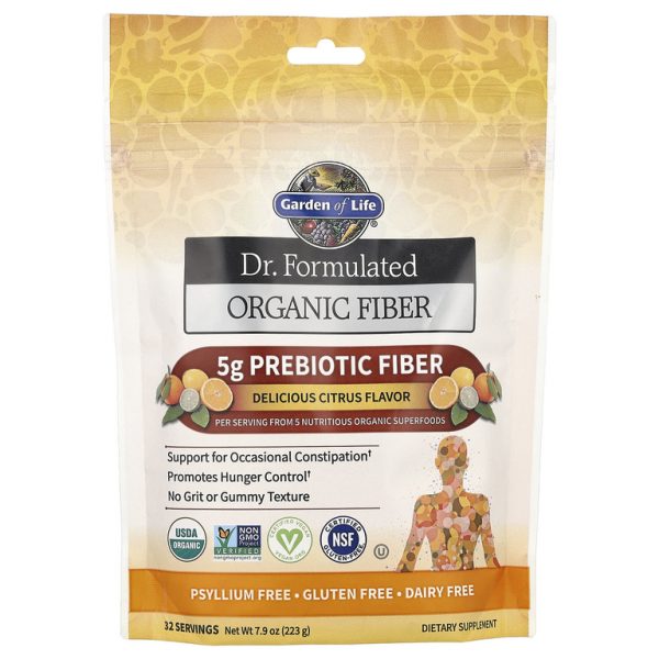 Garden of Life, Компания Dr. органическая клетчатка, со вкусом цитрусовых, 223 г (7,9 унции)