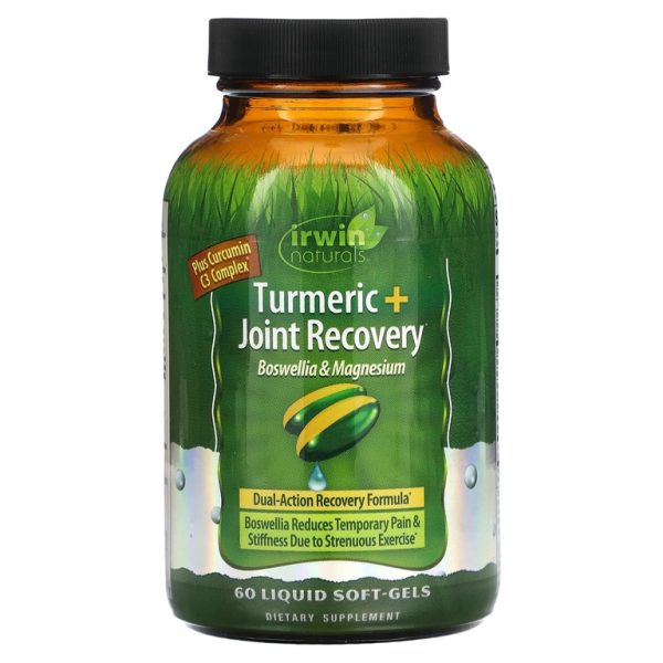 Irwin Naturals, Куркума После занитий спортом, С магнием, 60 жидких капсул (Товар снят с продажи)