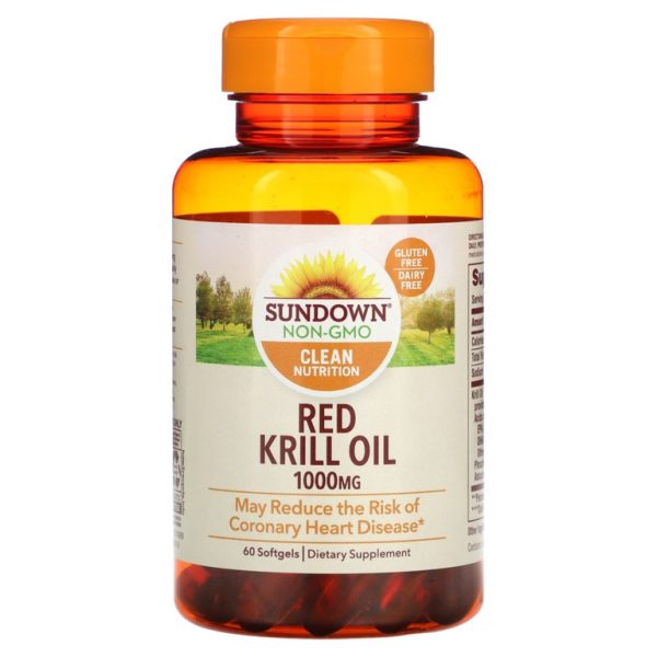 Sundown Naturals, Масло красного криля, 1000 мг, 60 мягких таблеток (Товар снят с продажи)