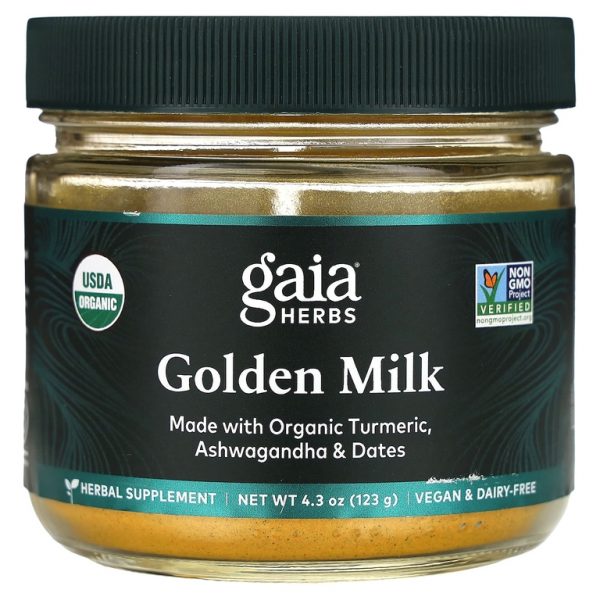 Gaia Herbs, Золотое молоко, 123 г (4,3 унции)