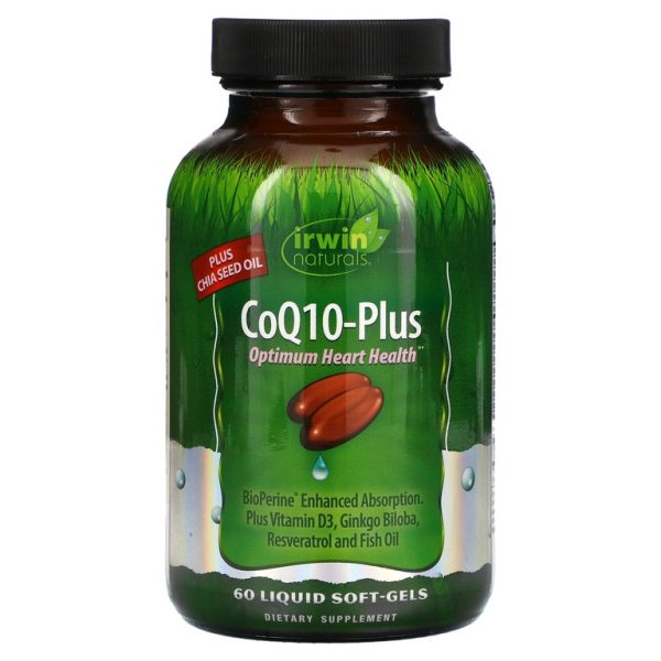 Irwin Naturals, Кофермент Q10-Плюс, 60 мягких желатиновых капсул с жидким наполнением (Товар снят с продажи)