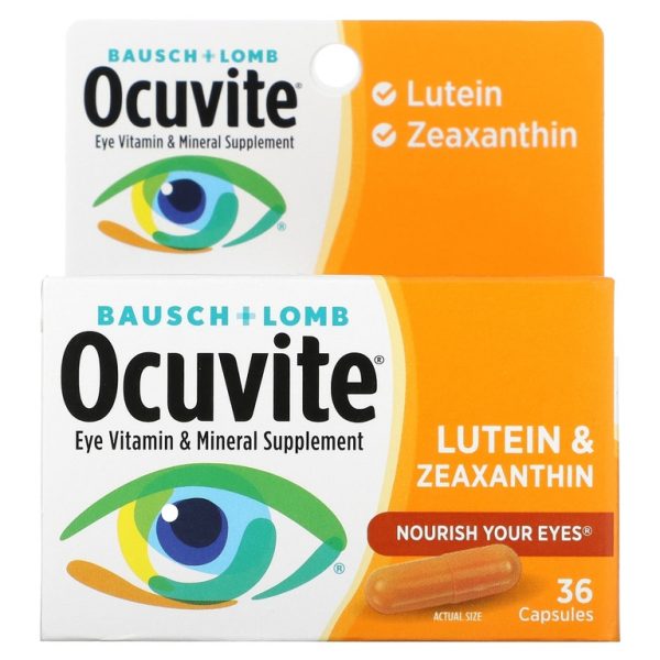 Ocuvite, лютеин и зеаксантин, 36 капсул (Товар снят с продажи)