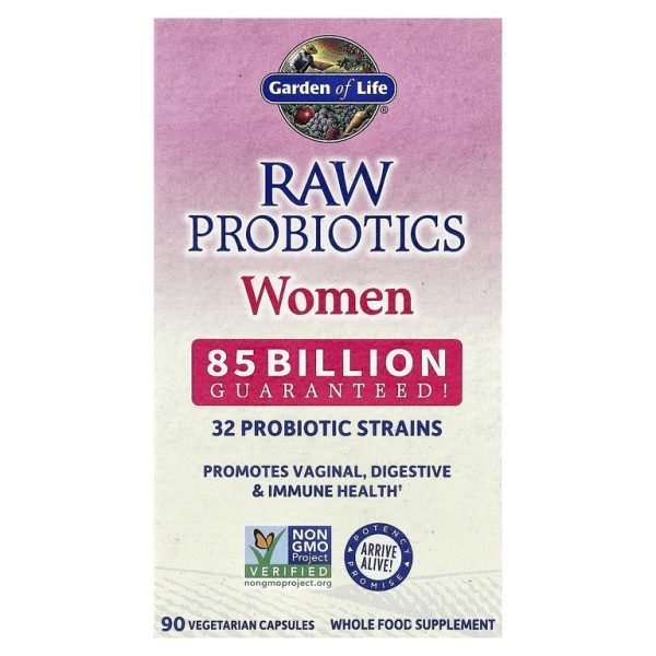 Garden of Life, RAW Probiotics, для женщин, 85 млрд, 85 вегетарианских капсул