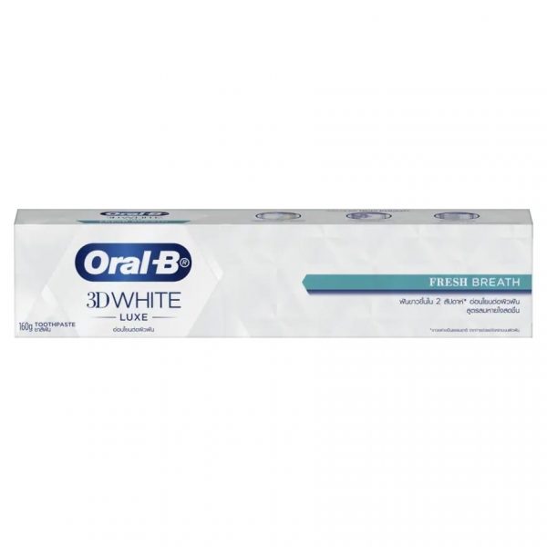 Oral-B Toothpaste 3D White Luxe Fresh Breath 160 G. ลมหายใจสดชื่น ฟันขาวขึ้นใน 2 สัปด Оригинал