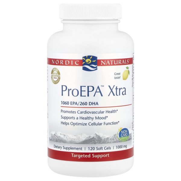 Nordic Naturals, ProEPA™ Xtra, лимон, 120 капсул