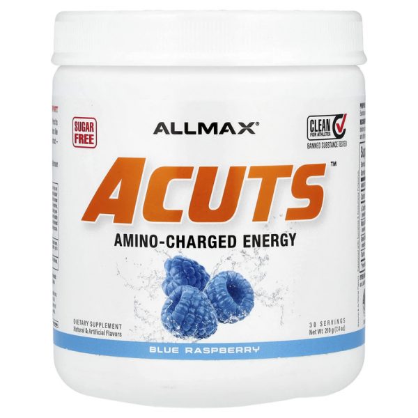 ALLMAX, ACUTS, энергетический напиток с аминокислотами, голубая малина, 210 г (7,4 унции)