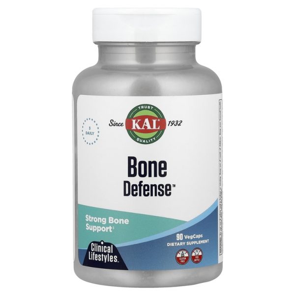 KAL, Bone Defense, защита костей, 90 вегетарианских капсул
