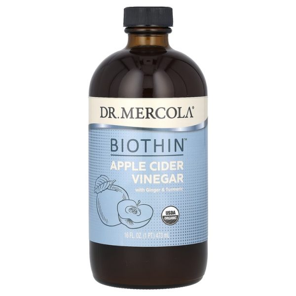 Dr. Mercola, Biothin, яблочный уксус с имбирем и куркумой, 473 мл (16 жидк. унций) (Товар снят с продажи)