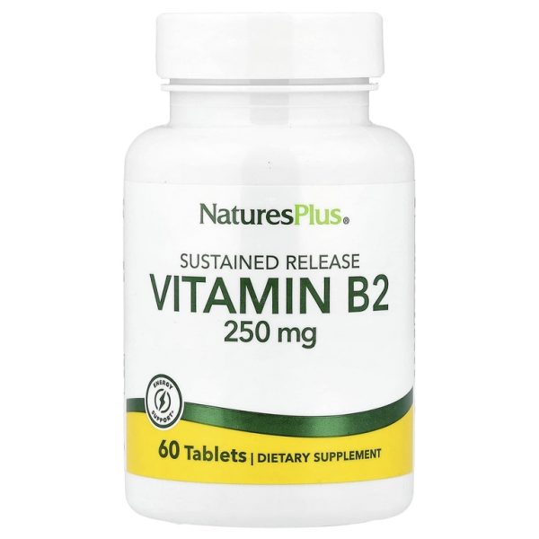NaturesPlus, Витамин B-2, 250 мг, 60 таблеток