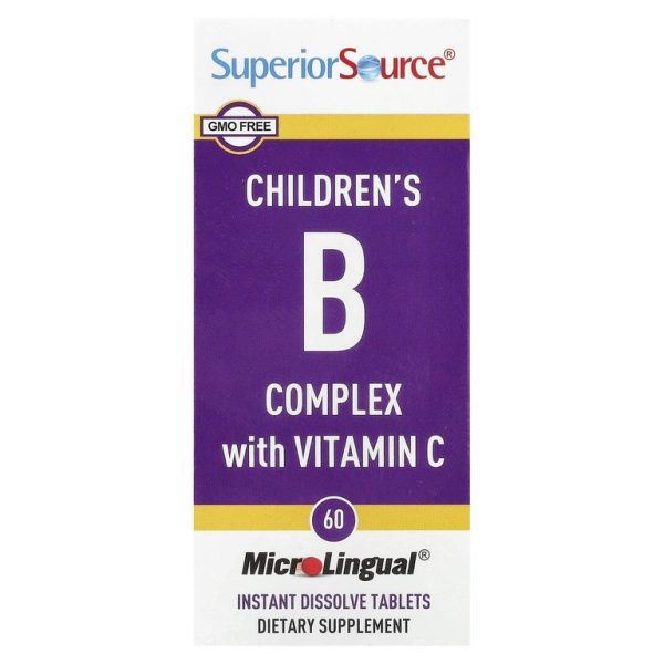Superior Source, комплекс витаминов группы B с витамином C, 60 быстрорастворимых таблеток MicroLingual
