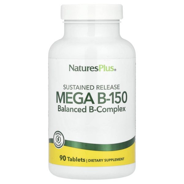 NaturesPlus, Mega В-150, длительное высвобождение, 90 таблеток