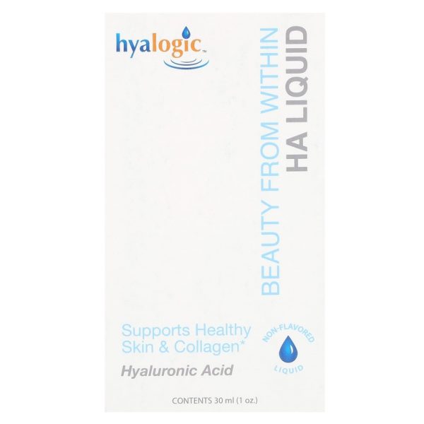 Hyalogic, Beauty From Within, гиалуроновая кислота, жидкий продукт, без добавок, 30 мл (1 унция)