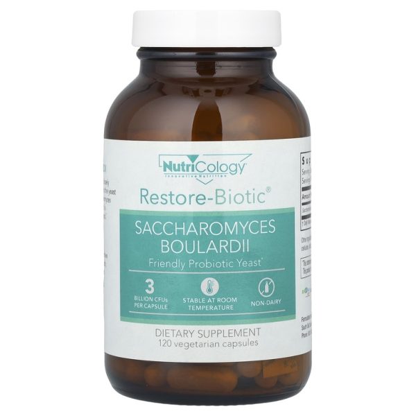 Nutricology, Restore-Biotic, сахаромицеты Буларди, 120 вегетарианских капсул