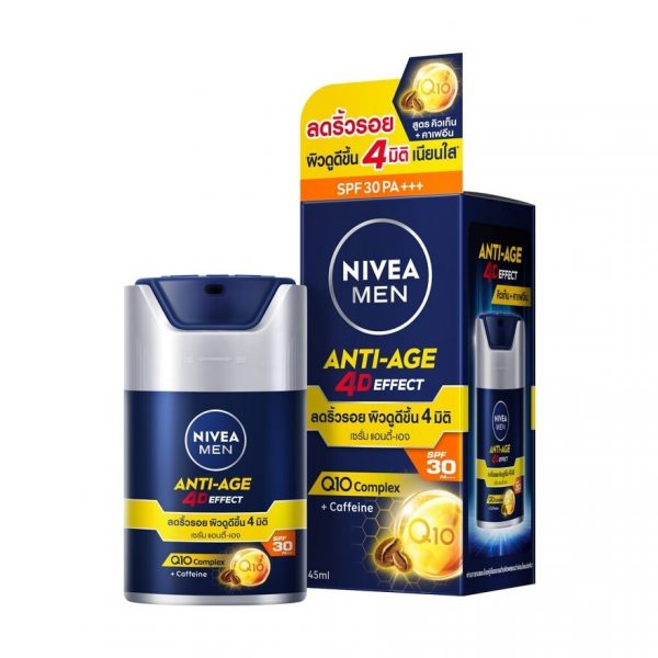 Nivea Men Anti-Age 4D Effect SPF30 PA+++ 45 Ml. เซรั่มบำรุงผิว Оригинал
