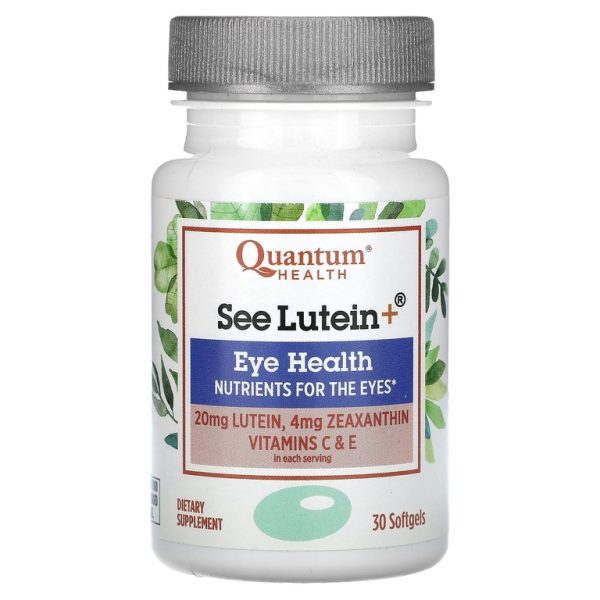 Quantum Health, See Lutein +, Eye Health, 30 мягких таблеток (Товар снят с продажи)