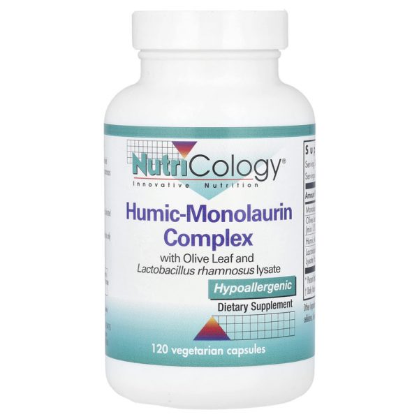 Nutricology, Гуминовый монолаурин, 120 вегетарианских капсул
