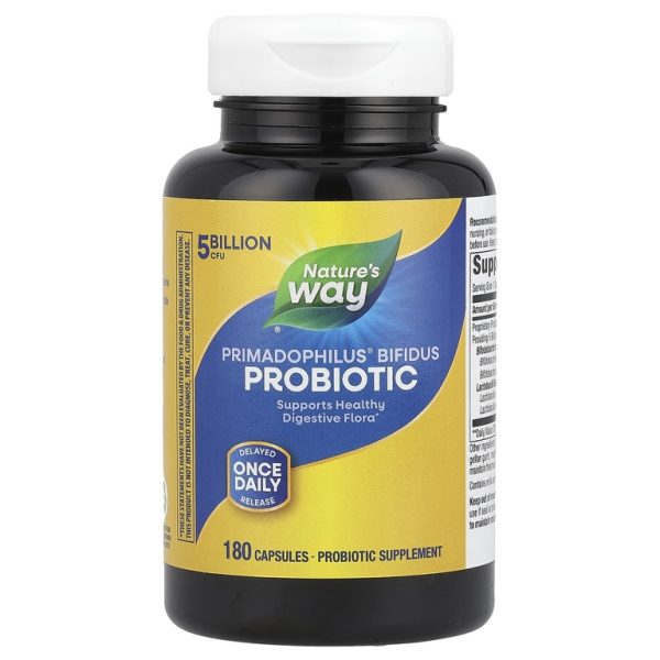 Nature's Way, Primadophilus®, бифидобактерии, пробиотик, 5 млрд КОЕ, 180 капсул
