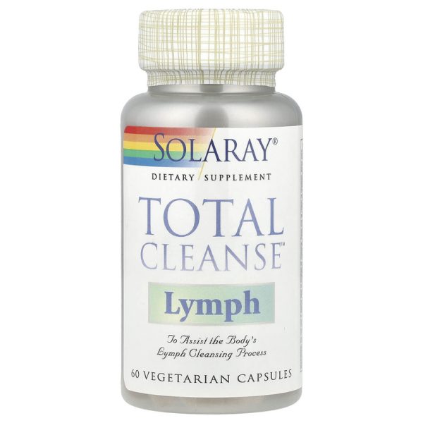 Solaray, Total Cleanse для лимфы, 60 вегетарианских капсул