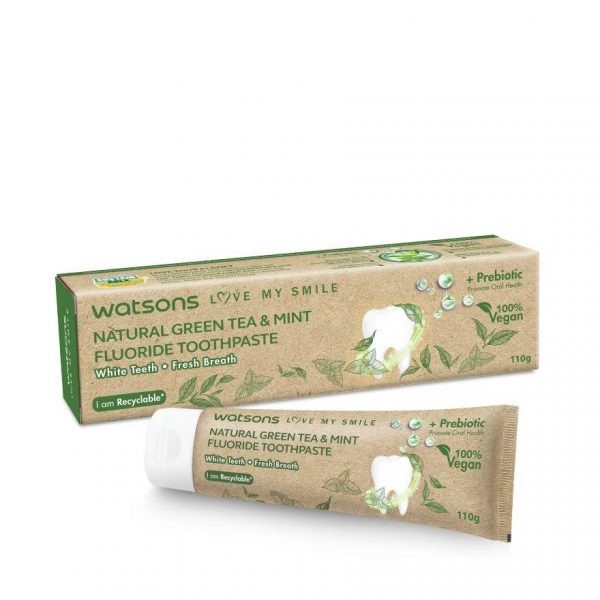 Watsons Natural Green Tea  Mint Fluoride Toothpaste 110g. Оригинал