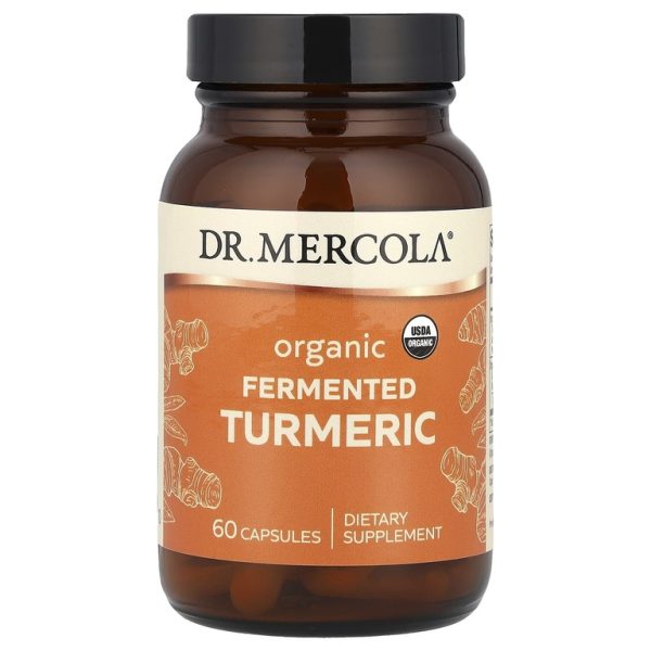Dr. Mercola, Ферментированная куркума, 60 капсул