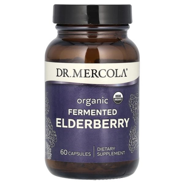Dr. Mercola, Органические ферментированные ягоды бузины, 60 таблеток (Товар снят с продажи)